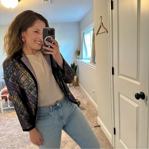 NWT Marc Jacobs Metallic Purple Blazer Jacket 6 - Picture 7 of 13